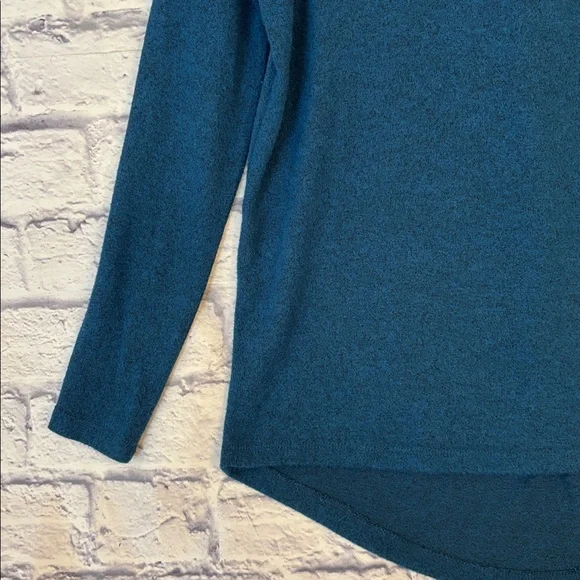 A New Day Long Sleeve Soft Oversized Teal Blue Top Tunic Shirt Size XS - Picture 4 of 9